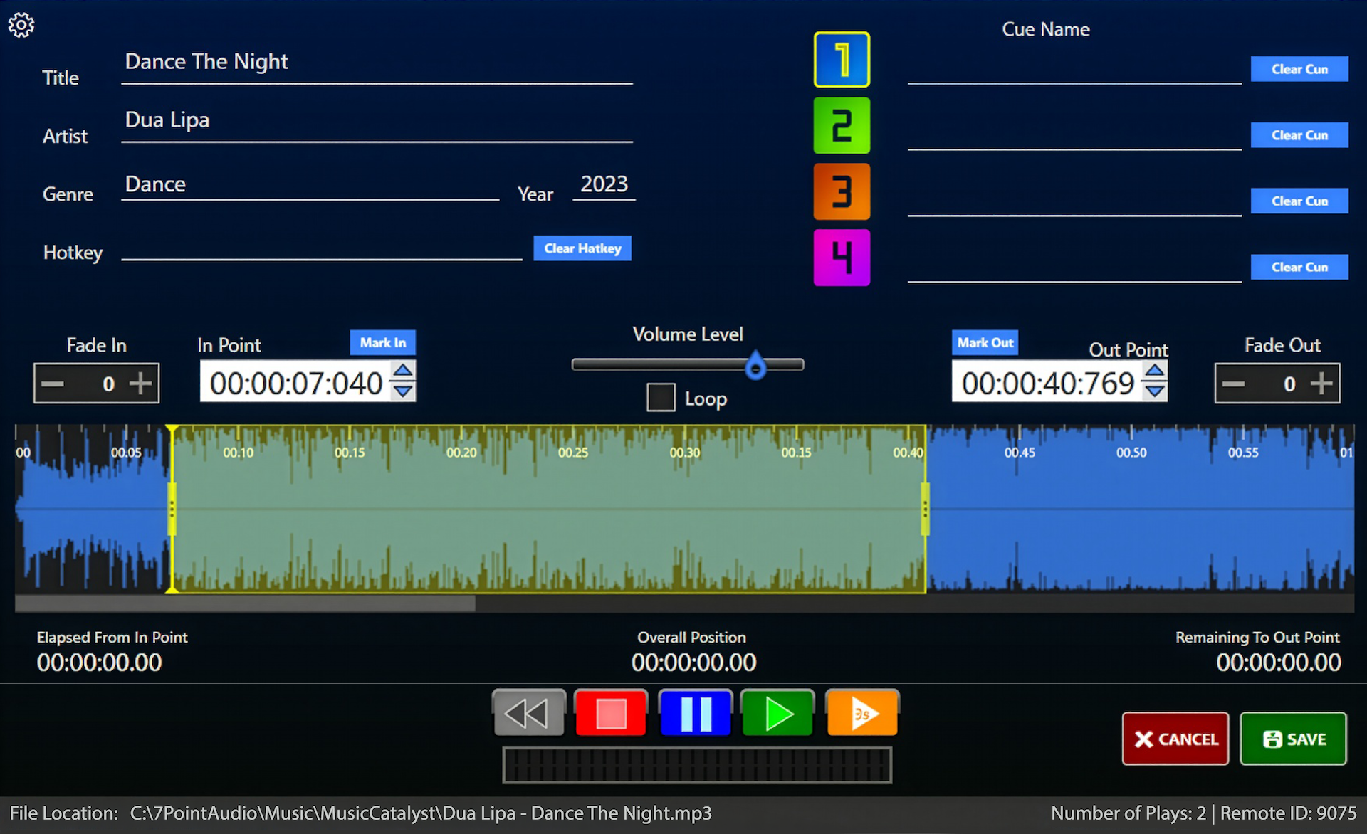 Waveform Editing